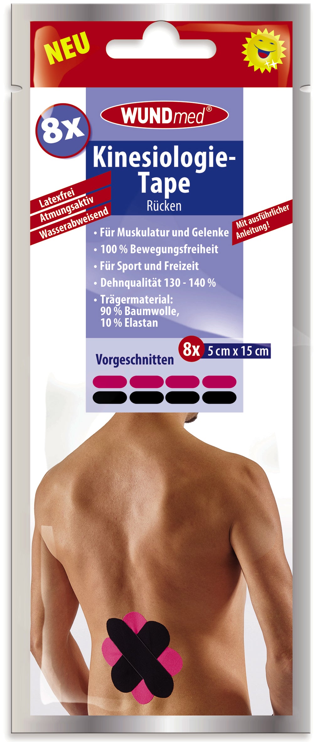 Kinesiologie Tape Rücken