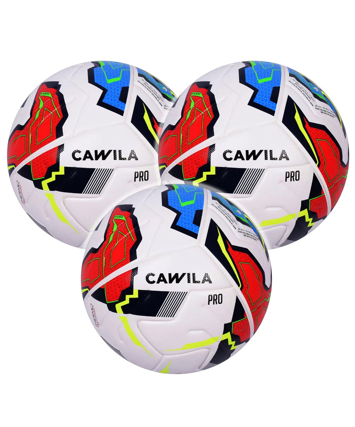 3 x Cawila Fußball INVERTER - Matchball - Ballpaket - Gr. 5