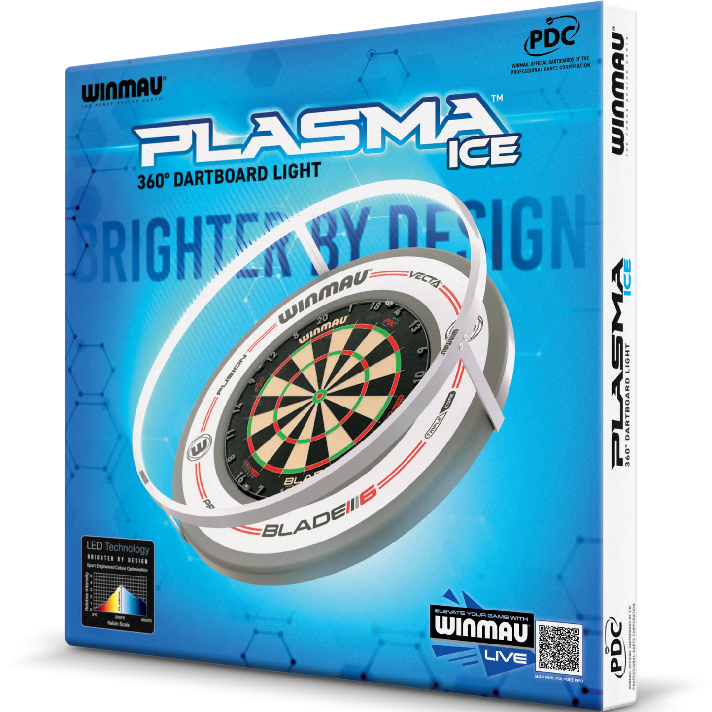 Winmau - Plasma Ice LED Dartboardbeleuchtung 4304