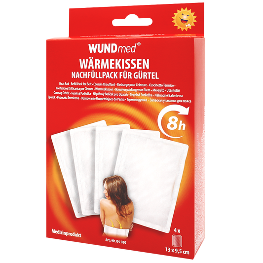 WUNDmed Wärmegürtel Nachfüllpack Wärmekissen Heizgürtel Nierenwärmer 4 Stück