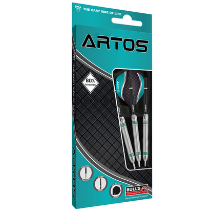 BULL'S Artos AR1 Steeldart, Mint 80% Tungsten, 22g & 24g