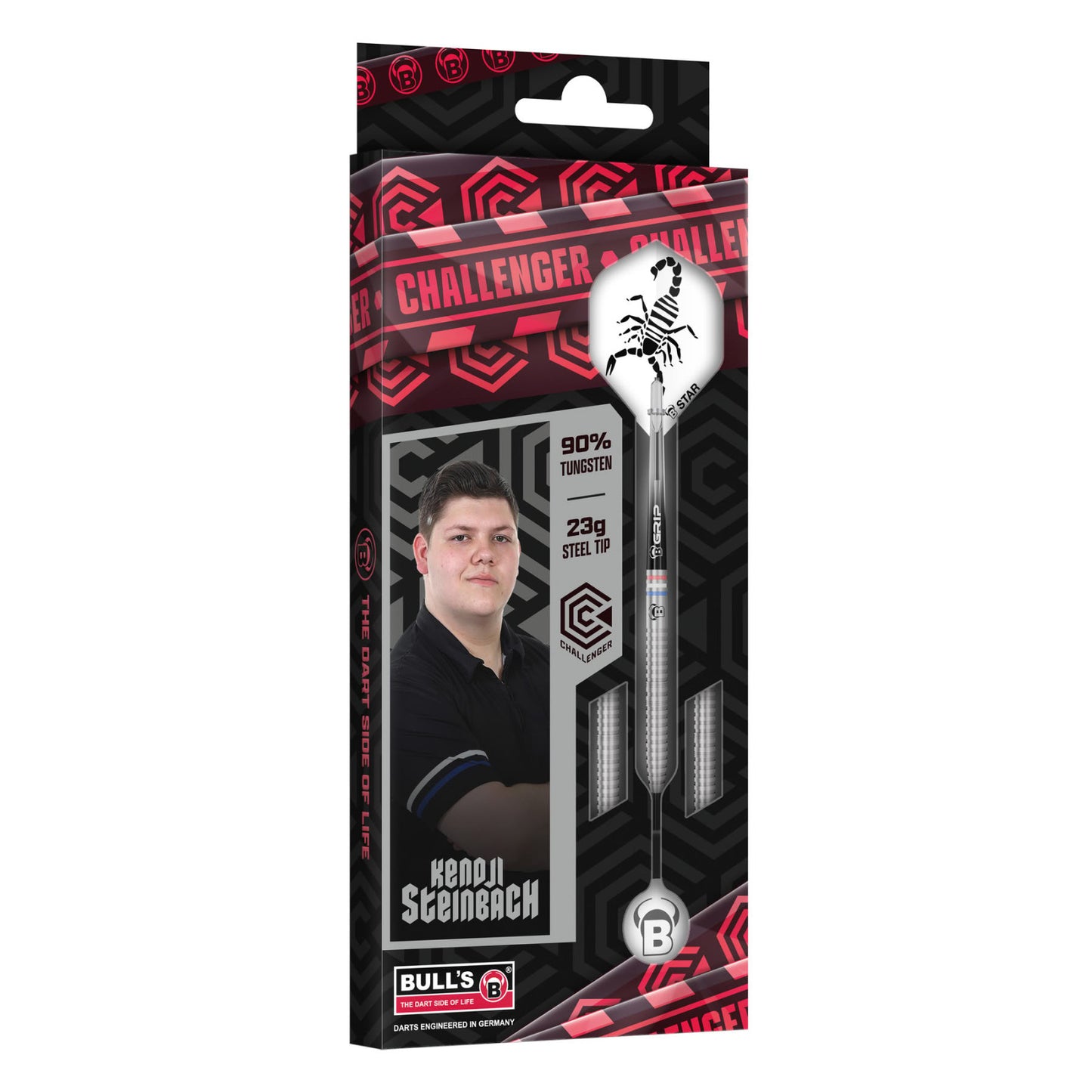 BULL'S Kendji Steinbach Challenger Steel Dart | 23 Gr.