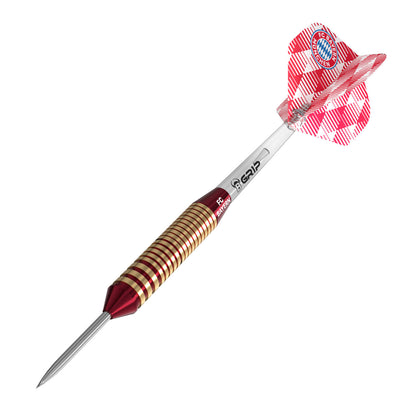 BULL'S FC Bayern München Brass Steel Dart | 21 Gr.