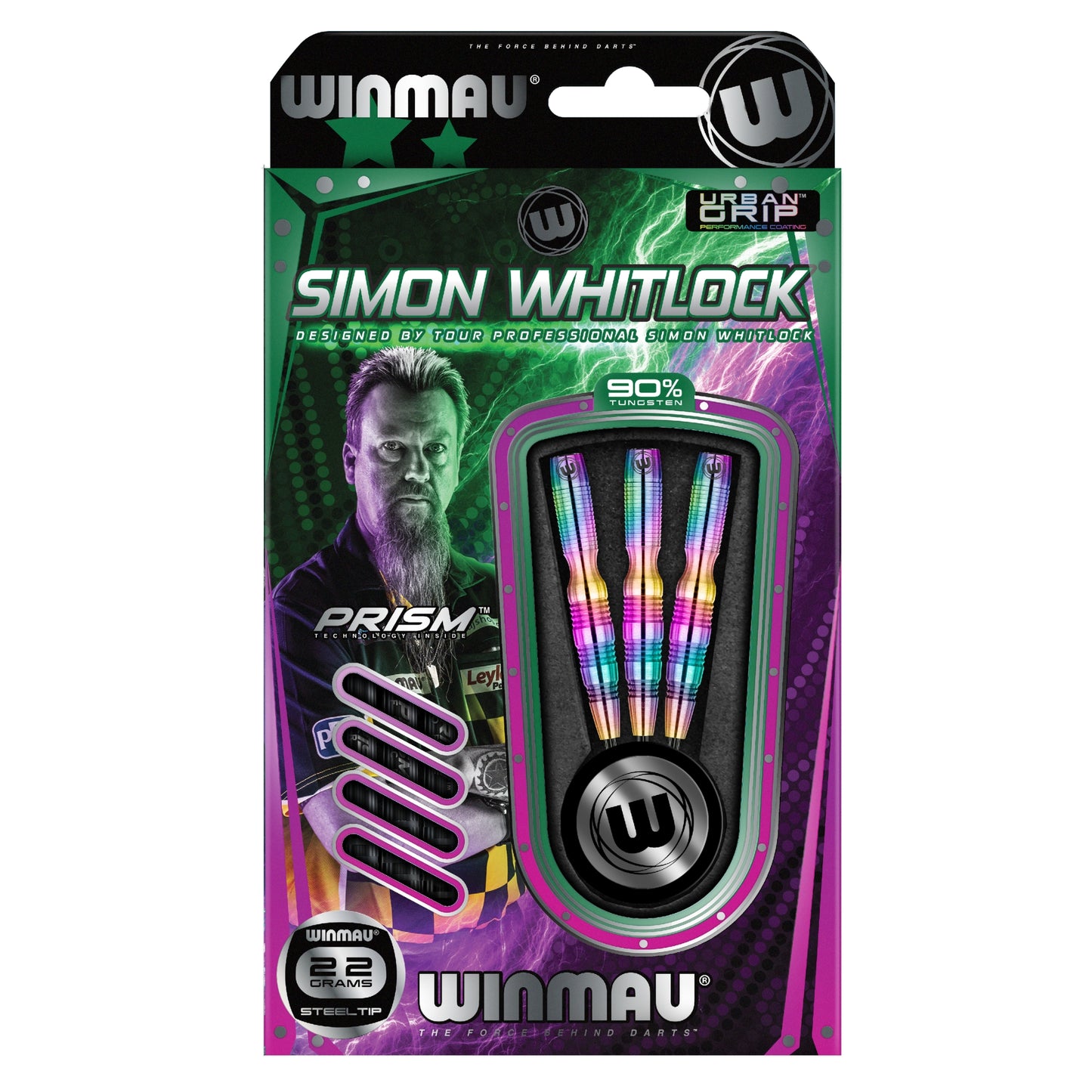 Winmau Whitlock Steeldart Urban Grip 1408 22 g oder 24 g