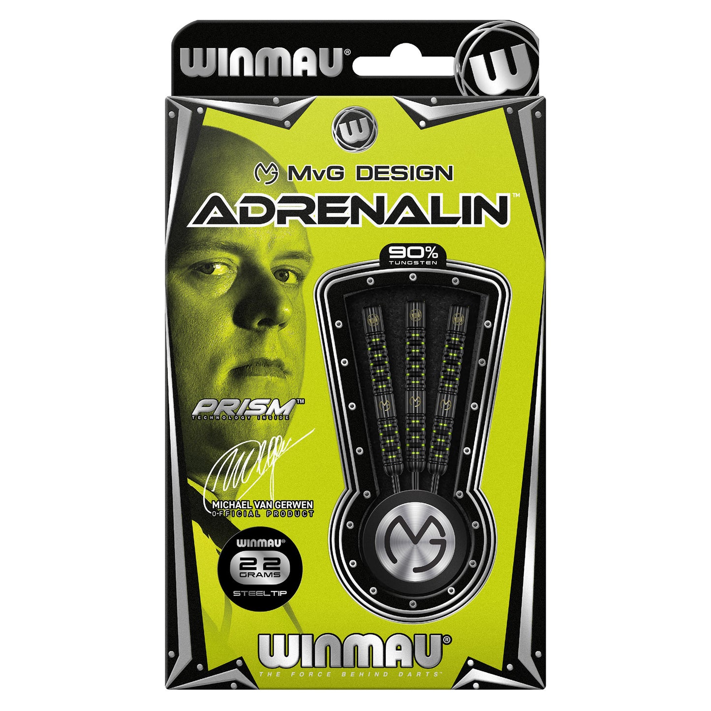 Winmau MvG Adrenalin Steeldart 1441 22 g, 23g oder 24 g
