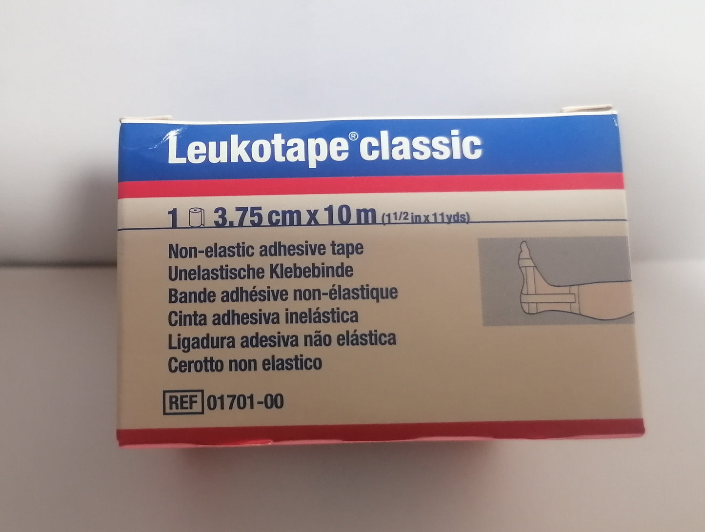 90 Rollen Leukotape® classic, weiss, 3,75cmx10m,Einzelpackung