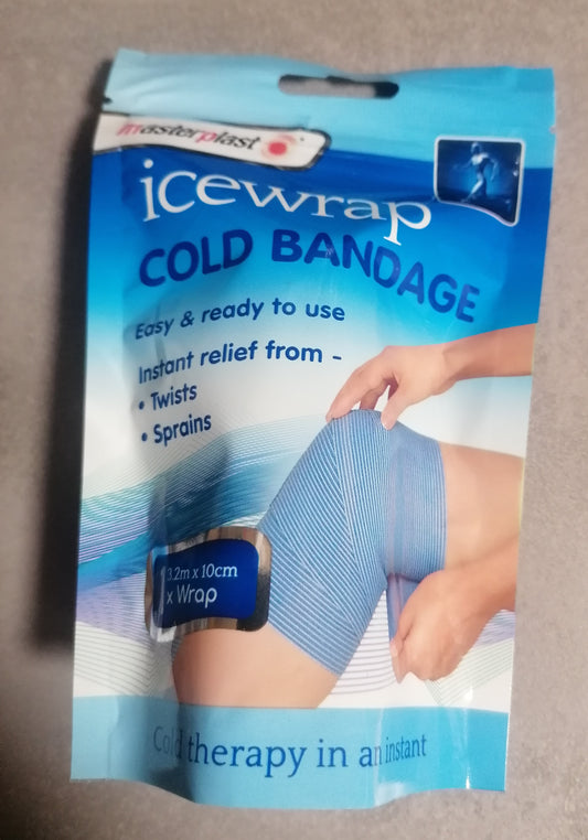 ICEWRAP Kühlende Bandage 3,2m x 10cm,blau