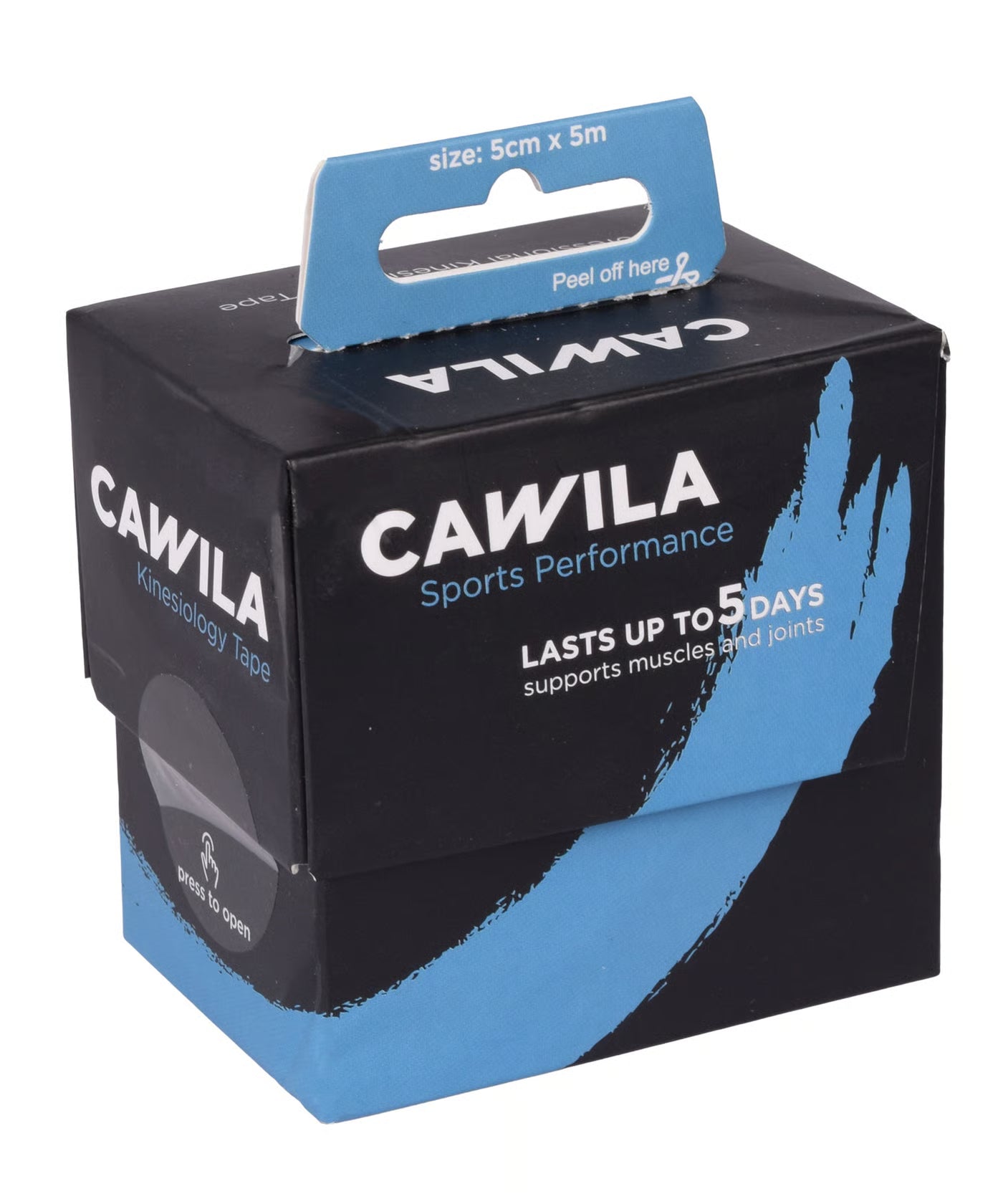 Cawila SPORTSCARE Kinesiology Tape ,5cmx5m,Farbe:blau