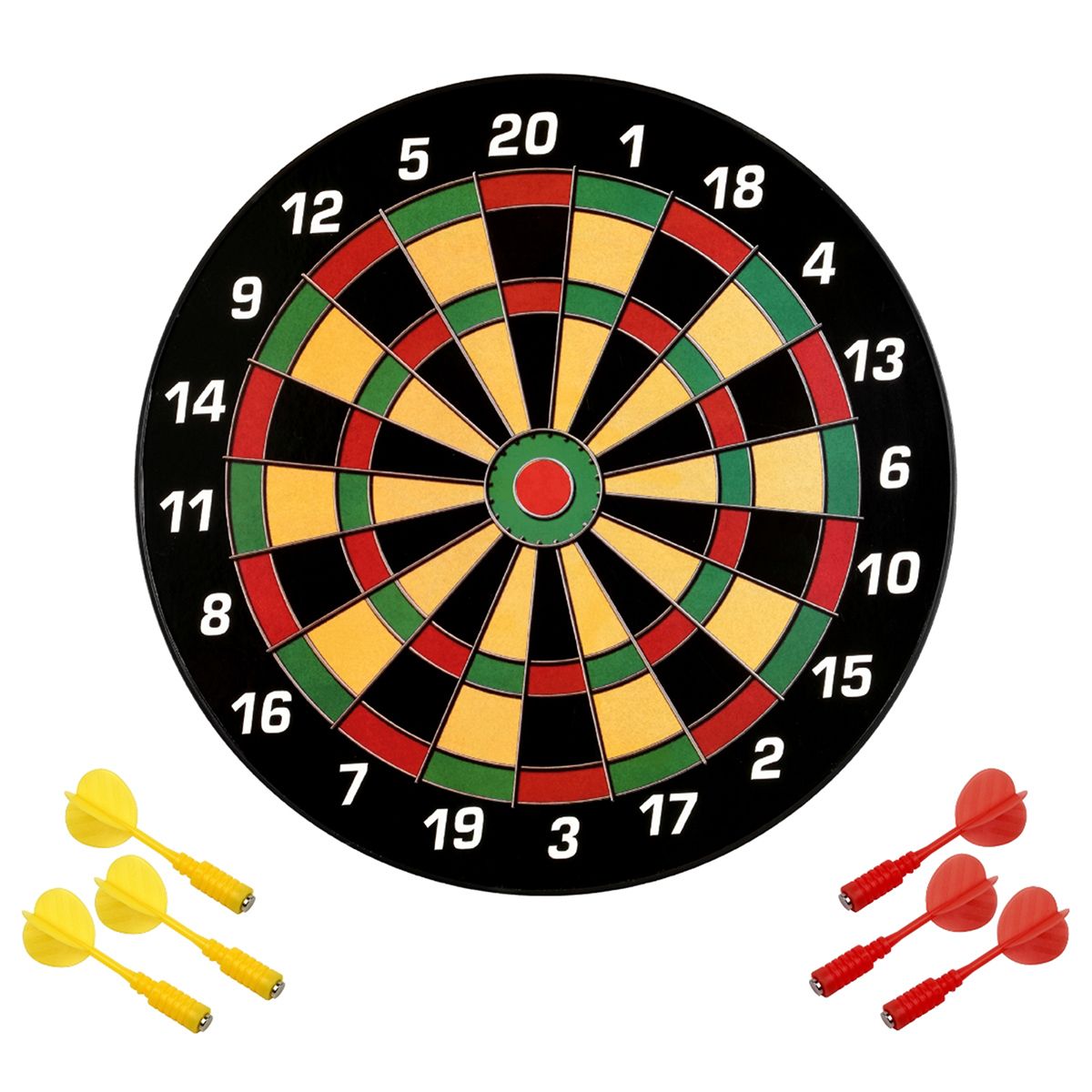Karella - Dartboard Magnet Family inkl. 6 Magnetdarts