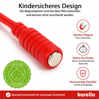 Karella - Dartboard Magnet Family inkl. 6 Magnetdarts