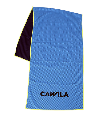 Cawila Academy Ice kühlendes Handtuch Blau Gelb
