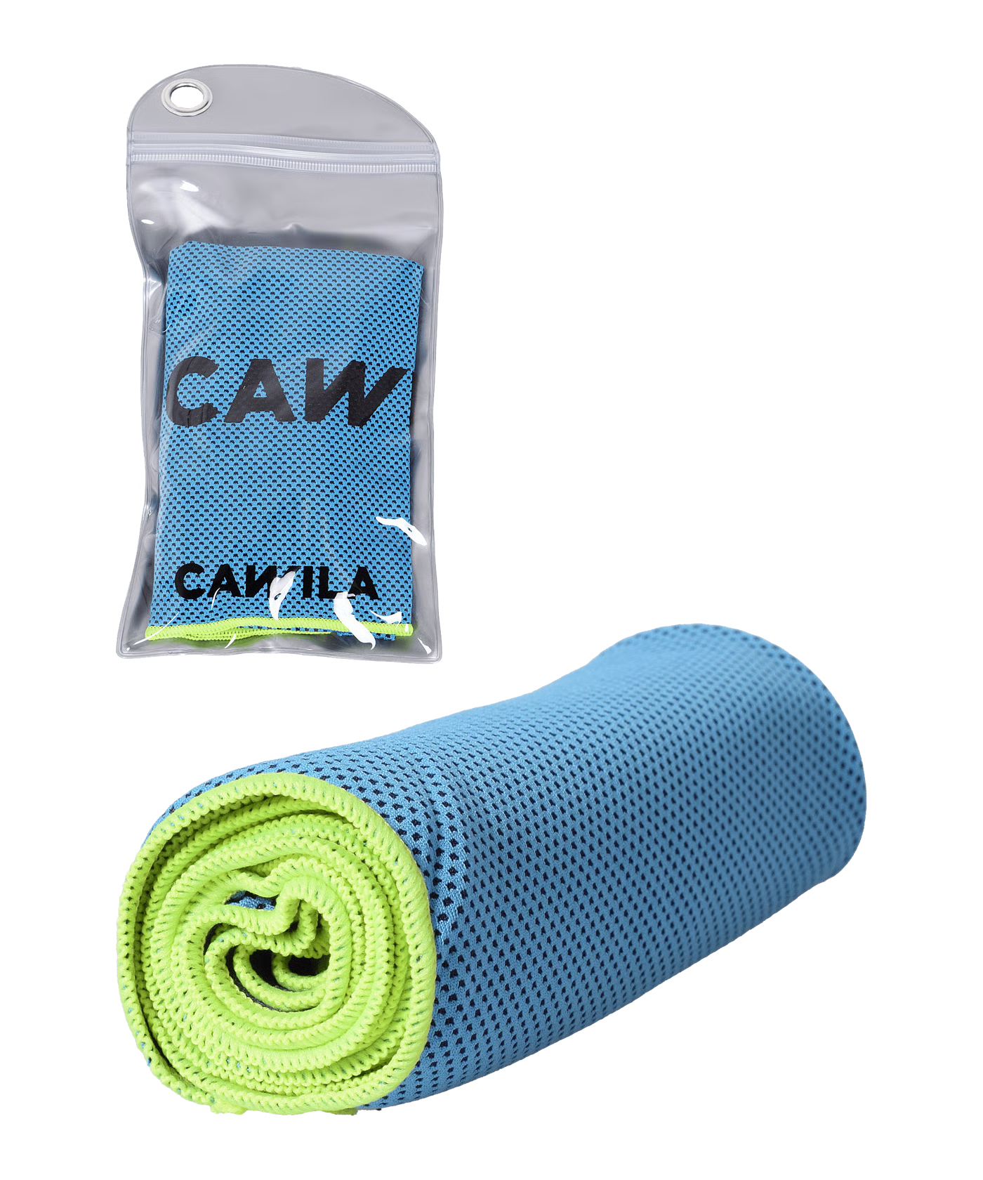 Cawila Academy Ice kühlendes Handtuch Blau Gelb