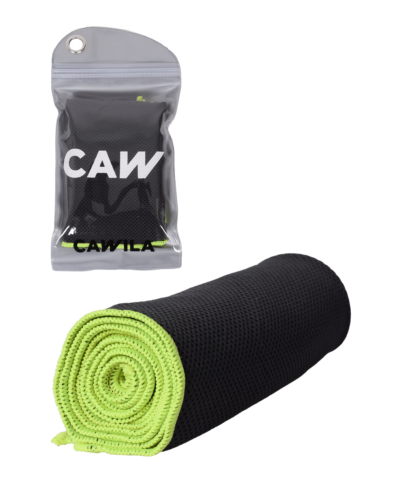Cawila Academy Ice kühlendes Handtuch Schwarz Gelb