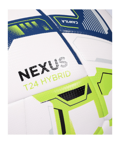 Cawila NEXUS T24 HYBRID Fussball Trainingsball Schwarz Neon, Gr.5